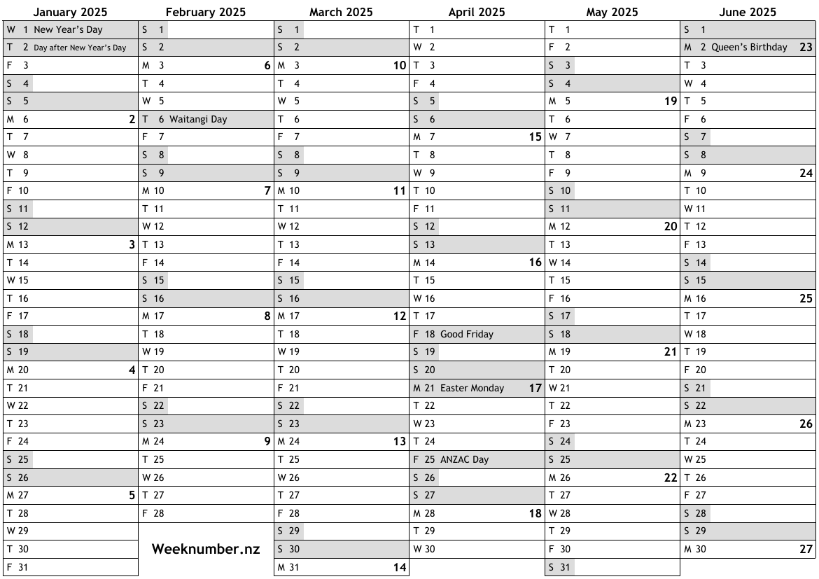 Bank Holidays In 2025 Nz Pdf